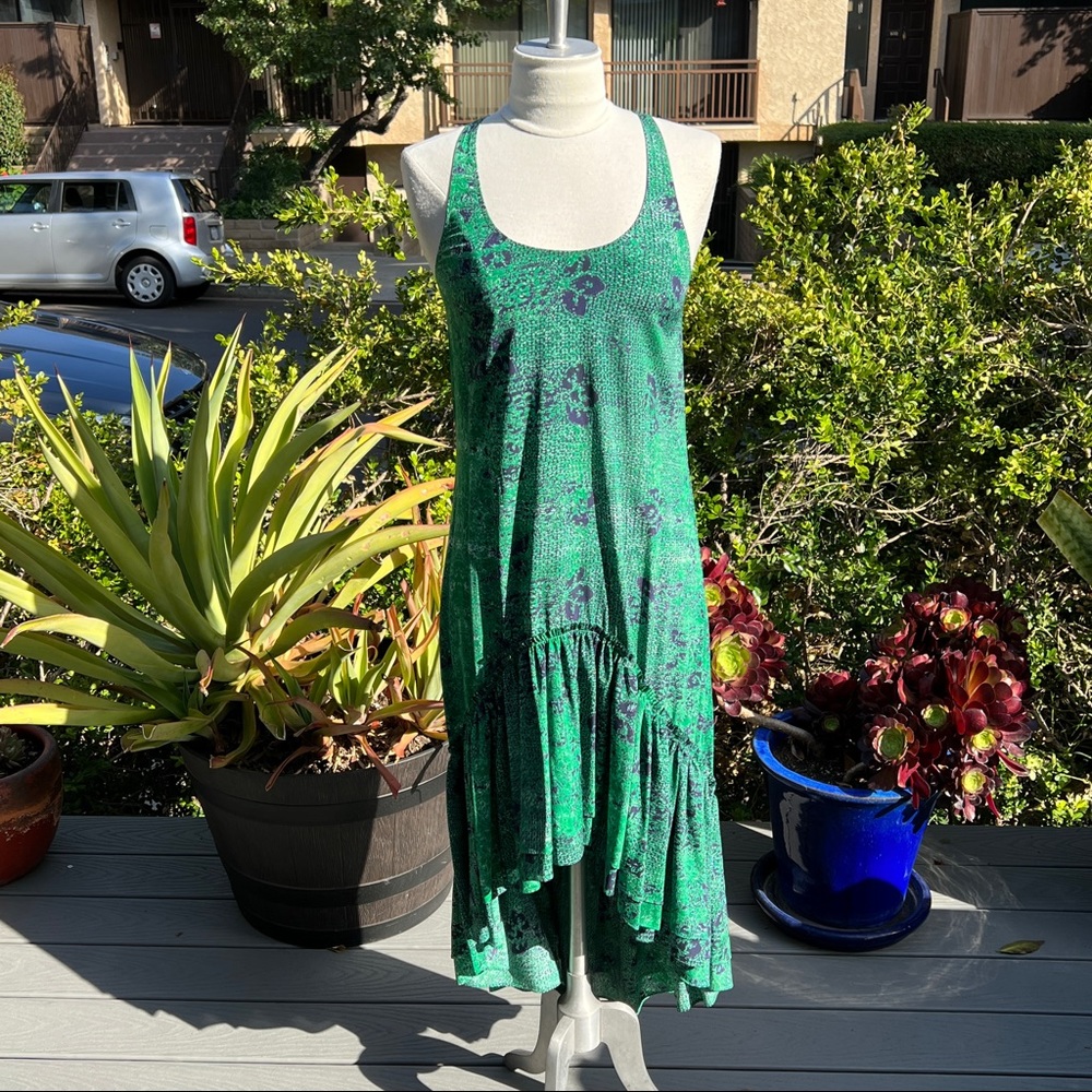GRYPHON NEW YORK High Low Cami Midi Dress Silk Women’s Size XS